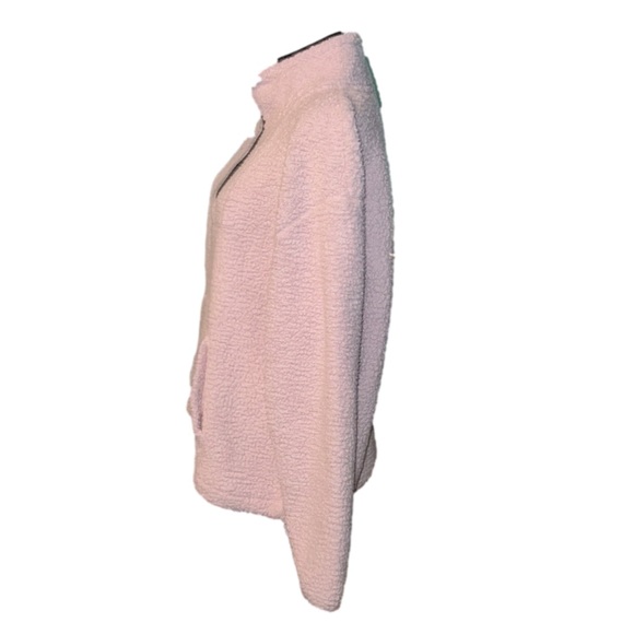 🩷VS PINK Sherpa sweatshirt in light pink!. Size L🩷 - Picture 4 of 8